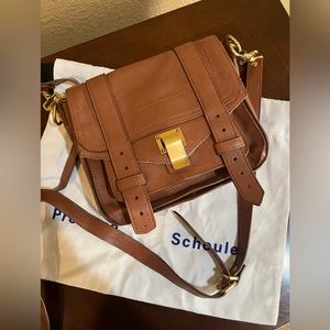 Proenza Schouler PS1 mini crossbody brown tan